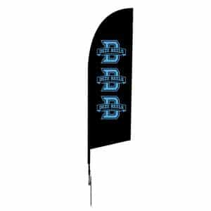 7ft X-Small Feather Angled Flag