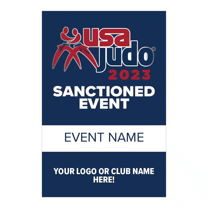 Durable USA Judo event banner to elevate competition settings