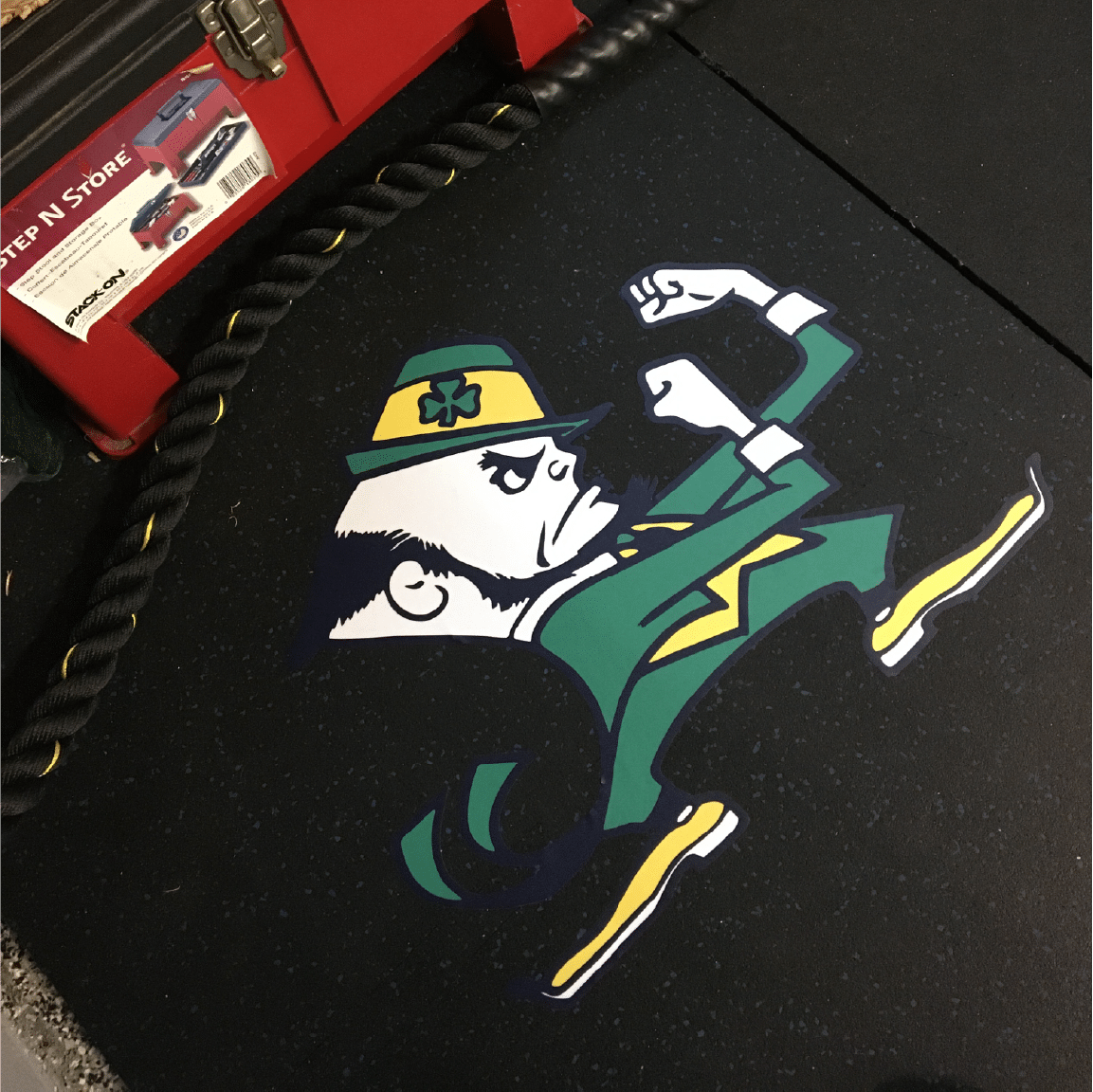 Durable and vibrant decals for gym lifting platforms