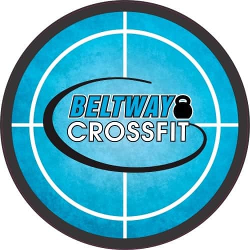 Custom Wall Ball Targets for CrossFit with logo and color options, 12" or 16" diameter.