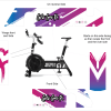 Unique GGRX stickers for workout bike design