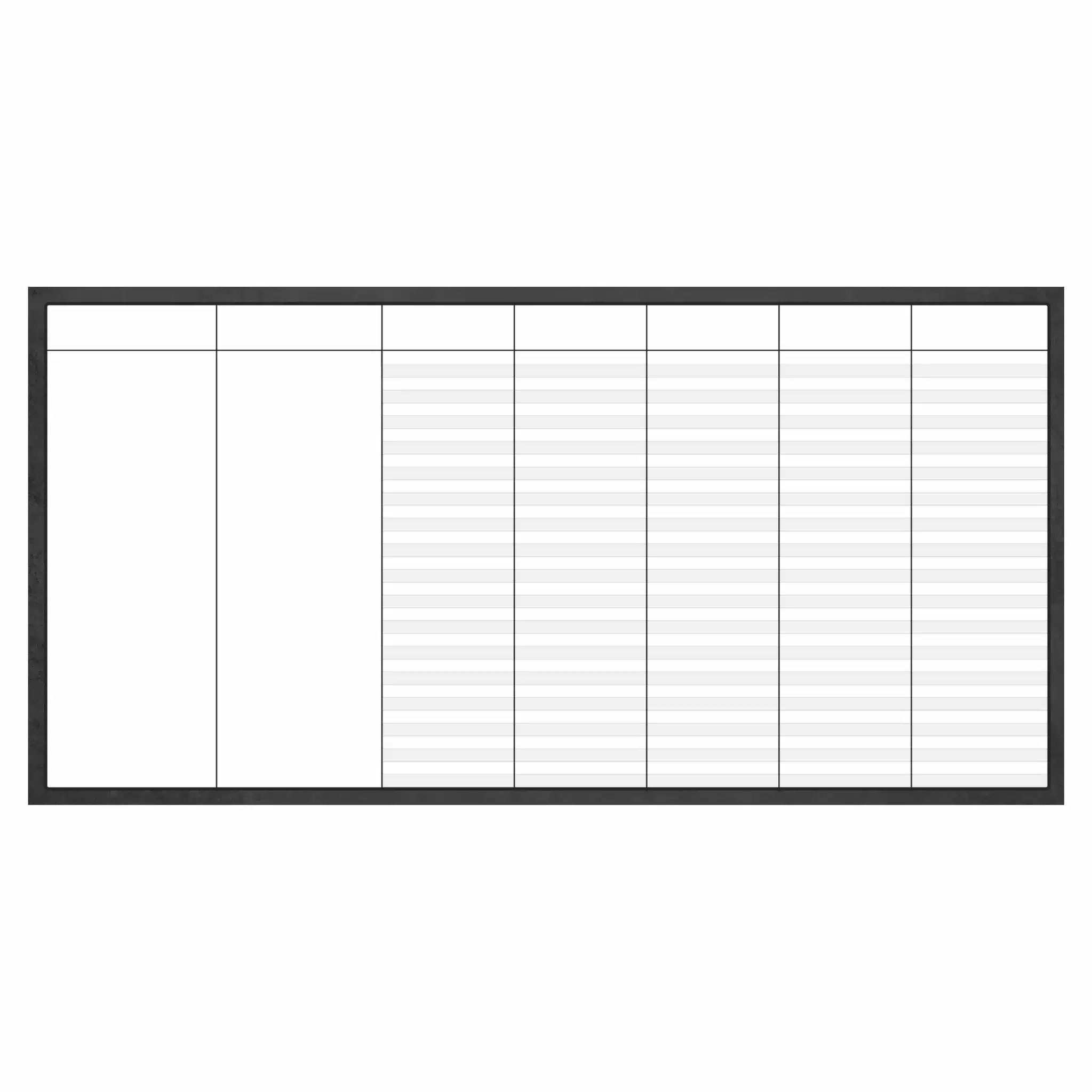 Blank Daily Dry Erase Board