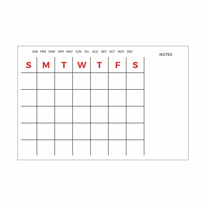 Custom CrossFit calendar dry erase board for gym scheduling