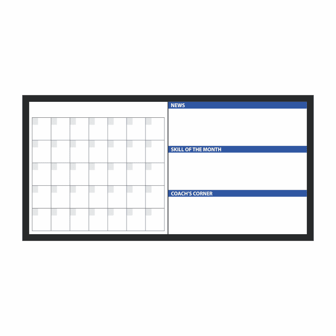 Calendar Dry Erase Board - Monthly