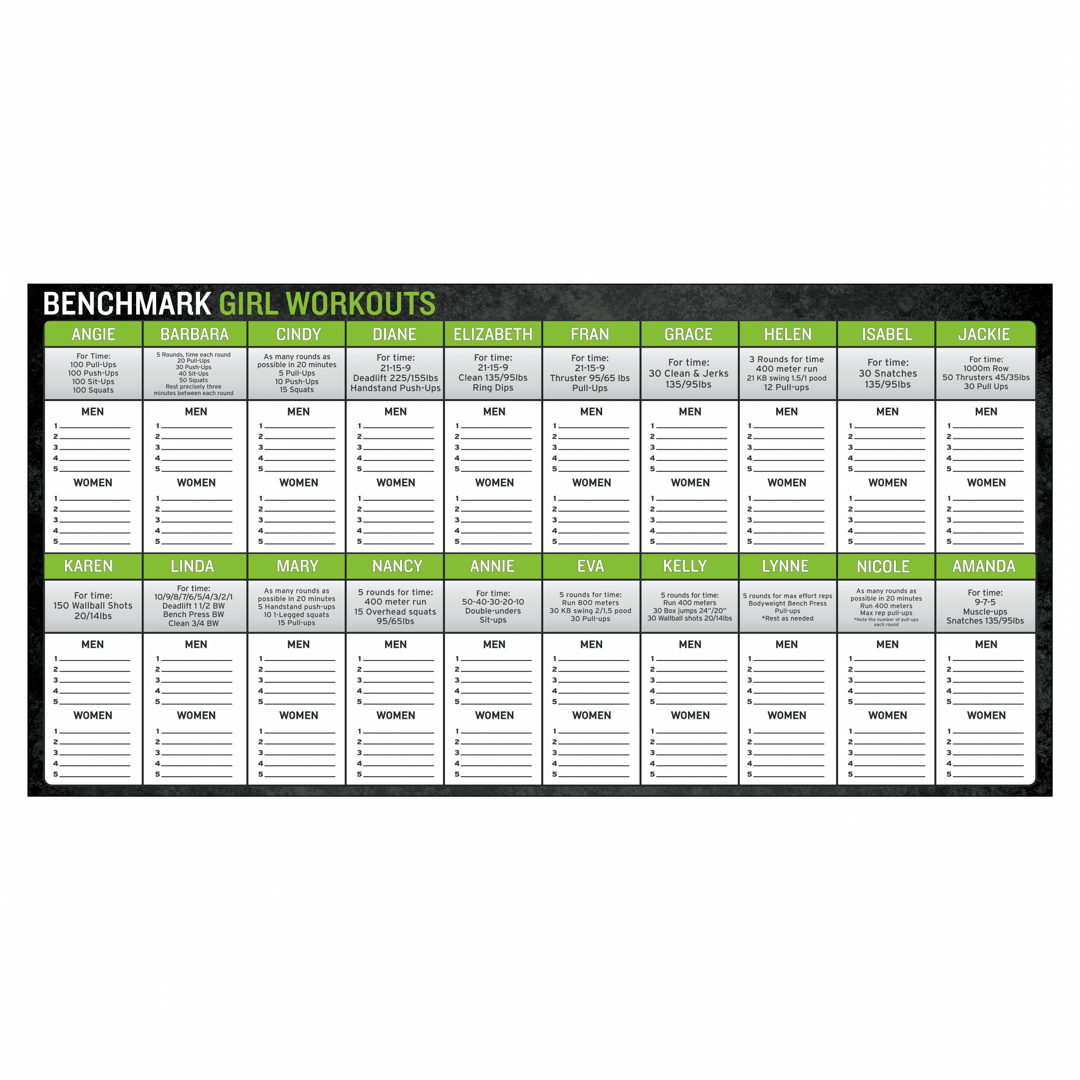 High-quality dry erase board, tailored to represent your CrossFit gym's community and brand