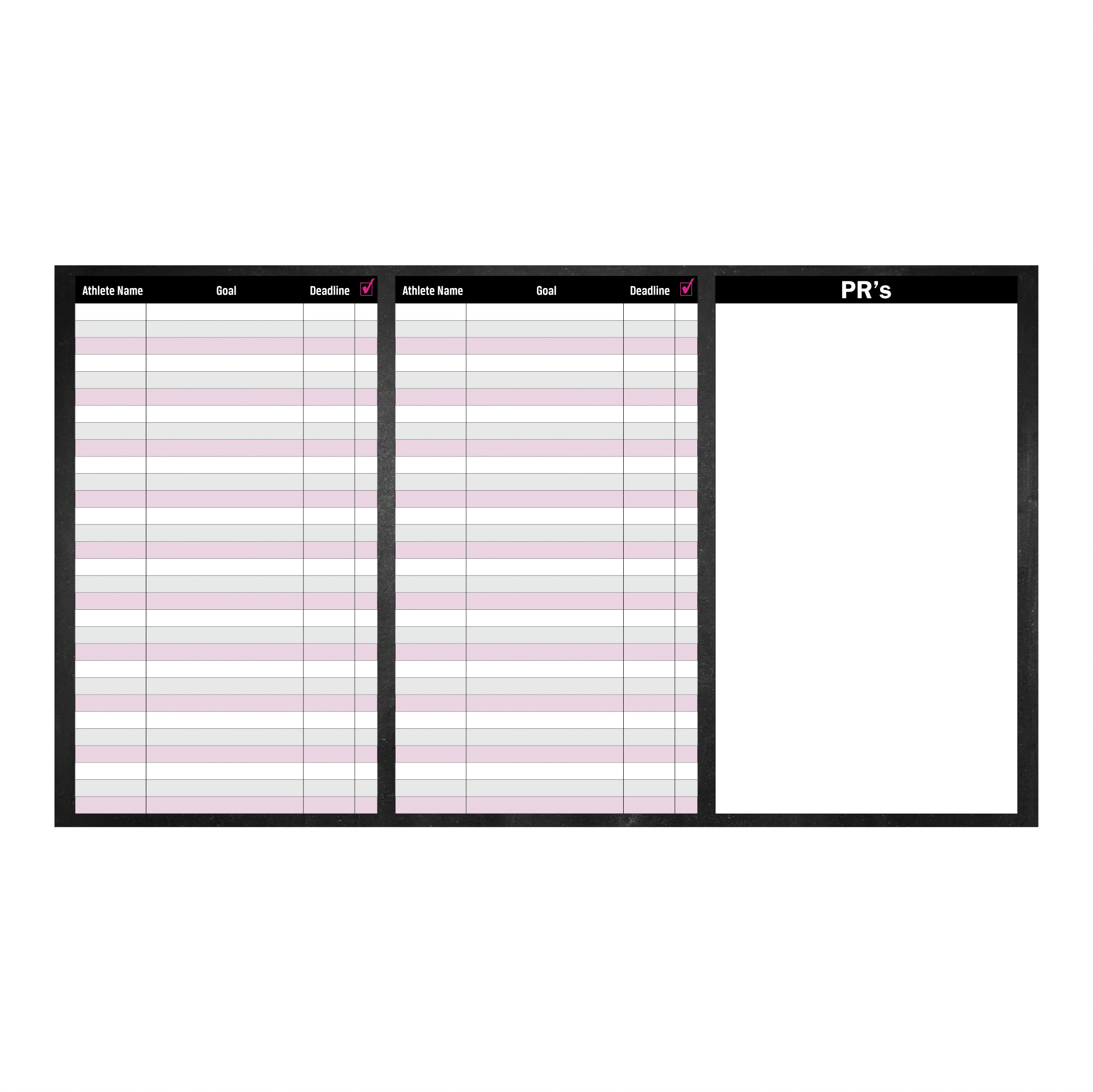 Goals Dry Erase Board