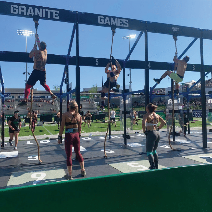 Custom GGRX rig cladding signs labeling workout stations
