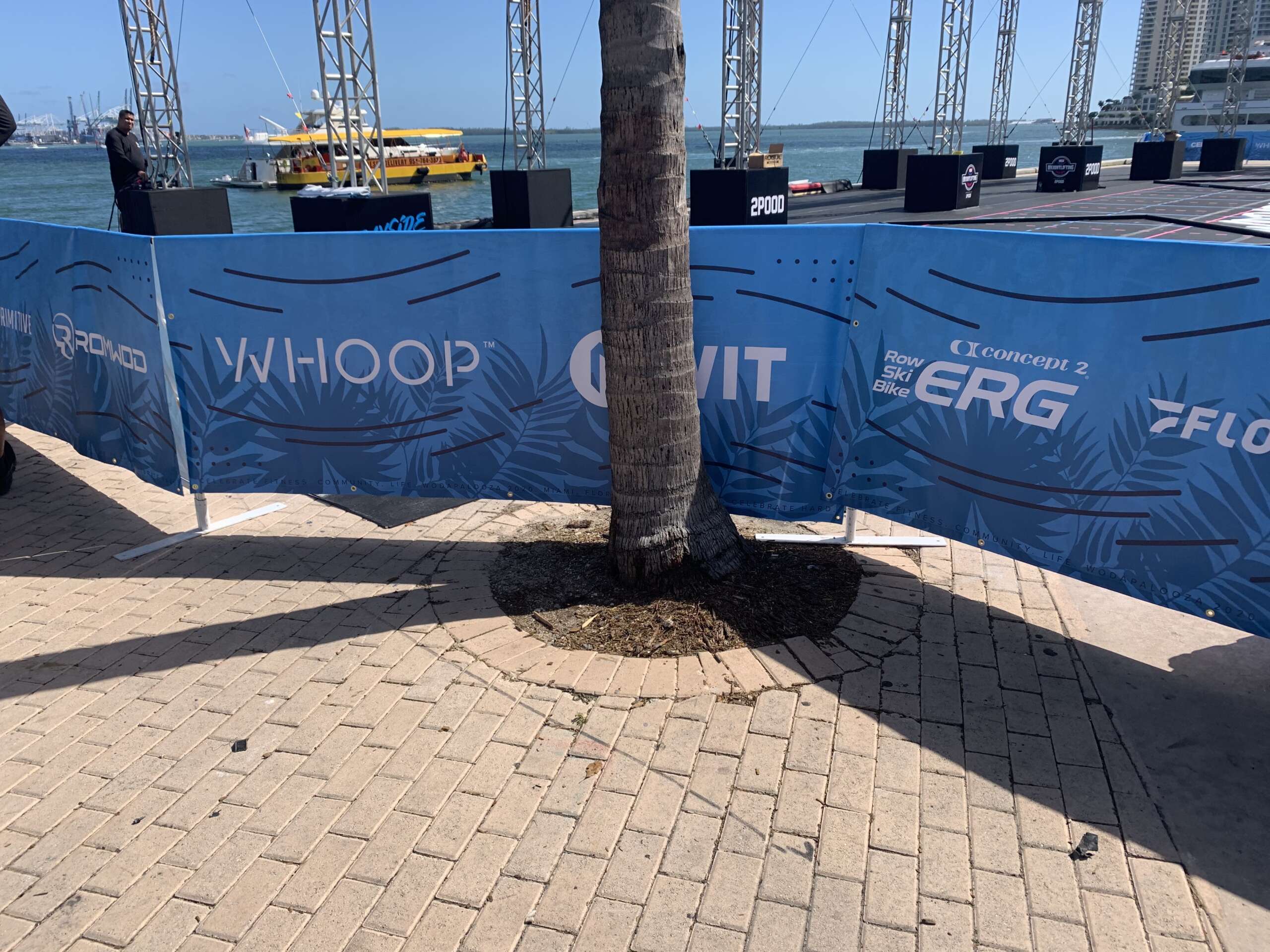 Barricade wrap with safety and directional messaging
