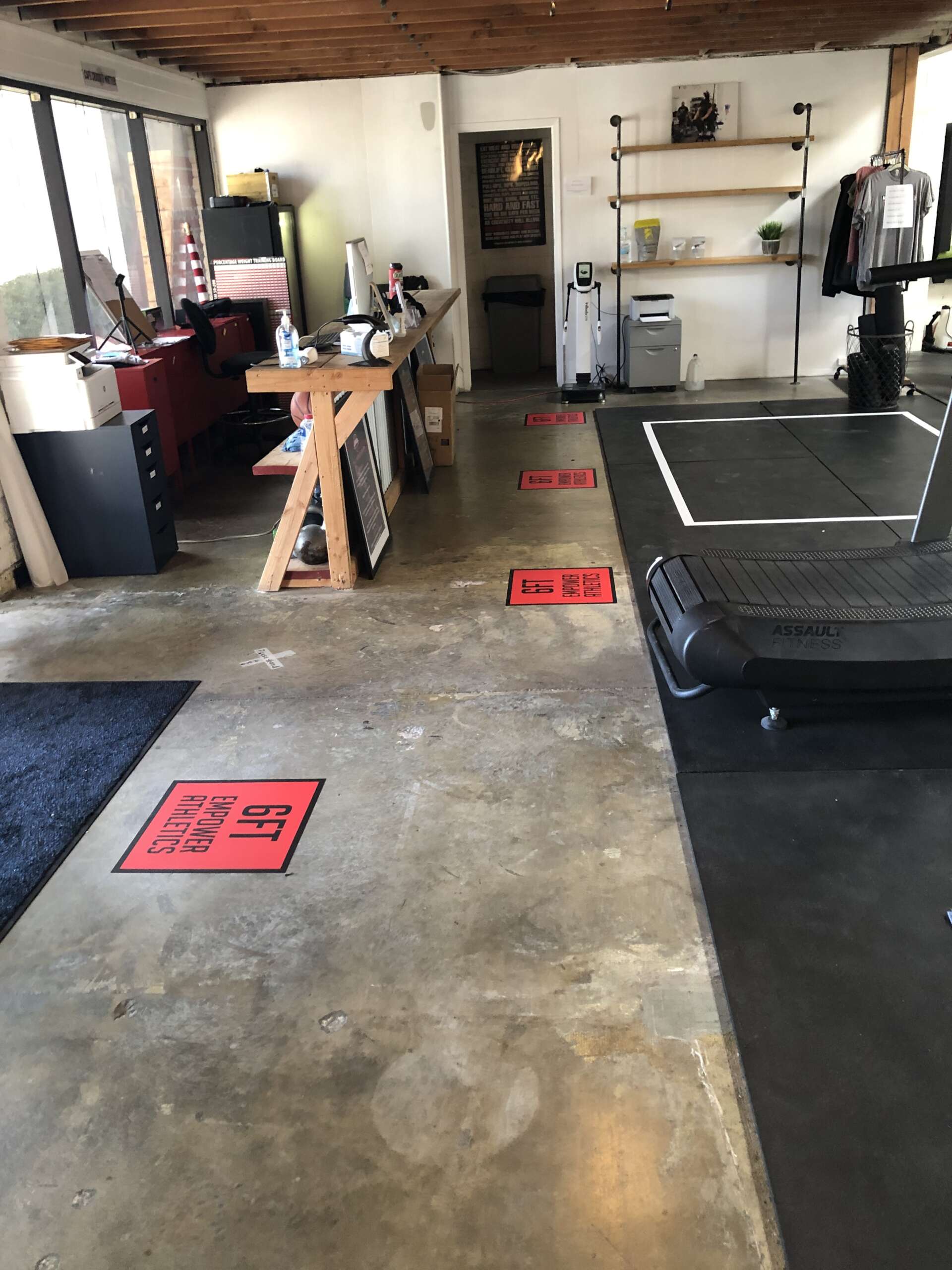 Floor graphic markers for promoting safety and social distancing