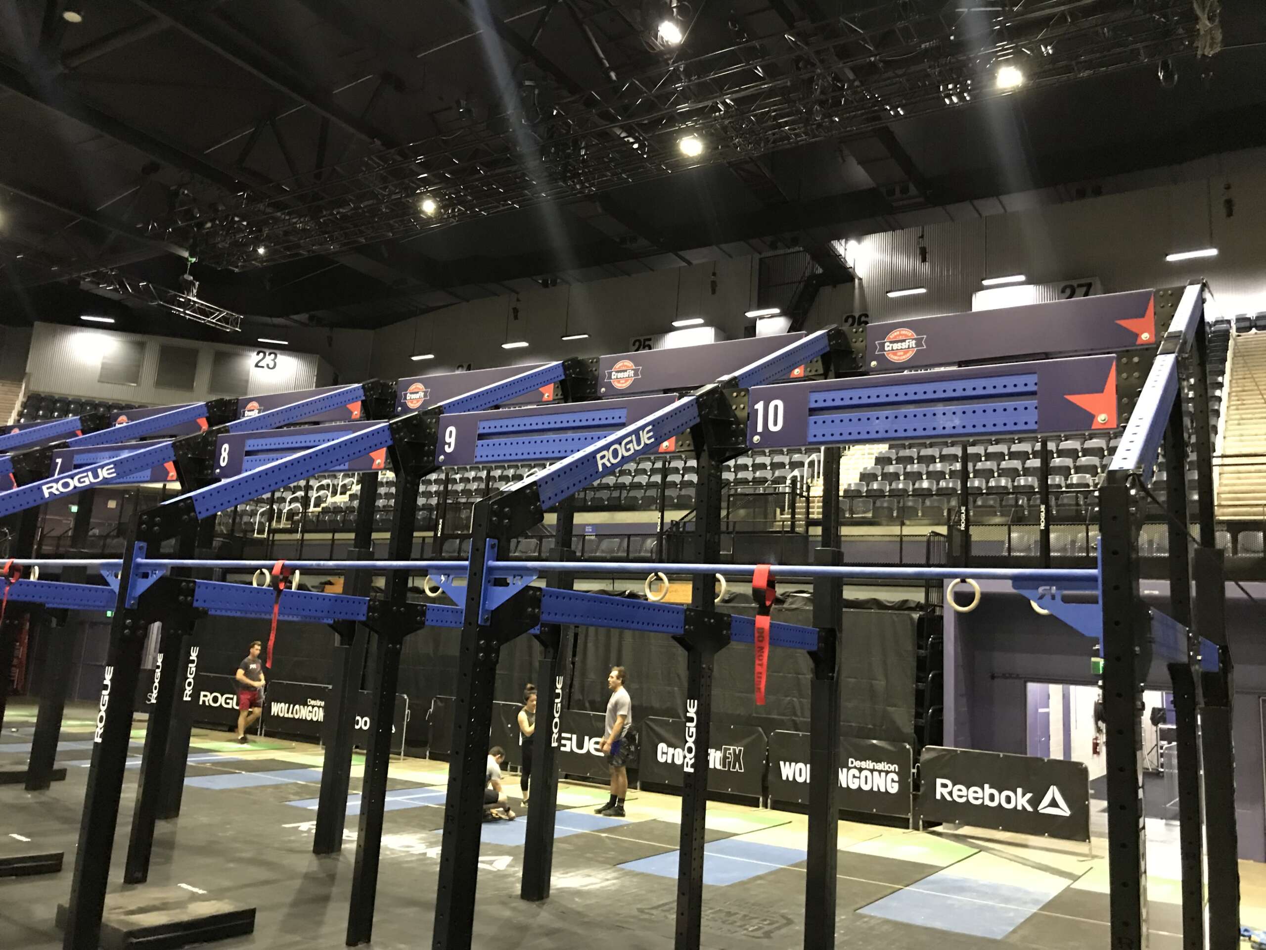A-frame lane markers for clear competition boundaries at events