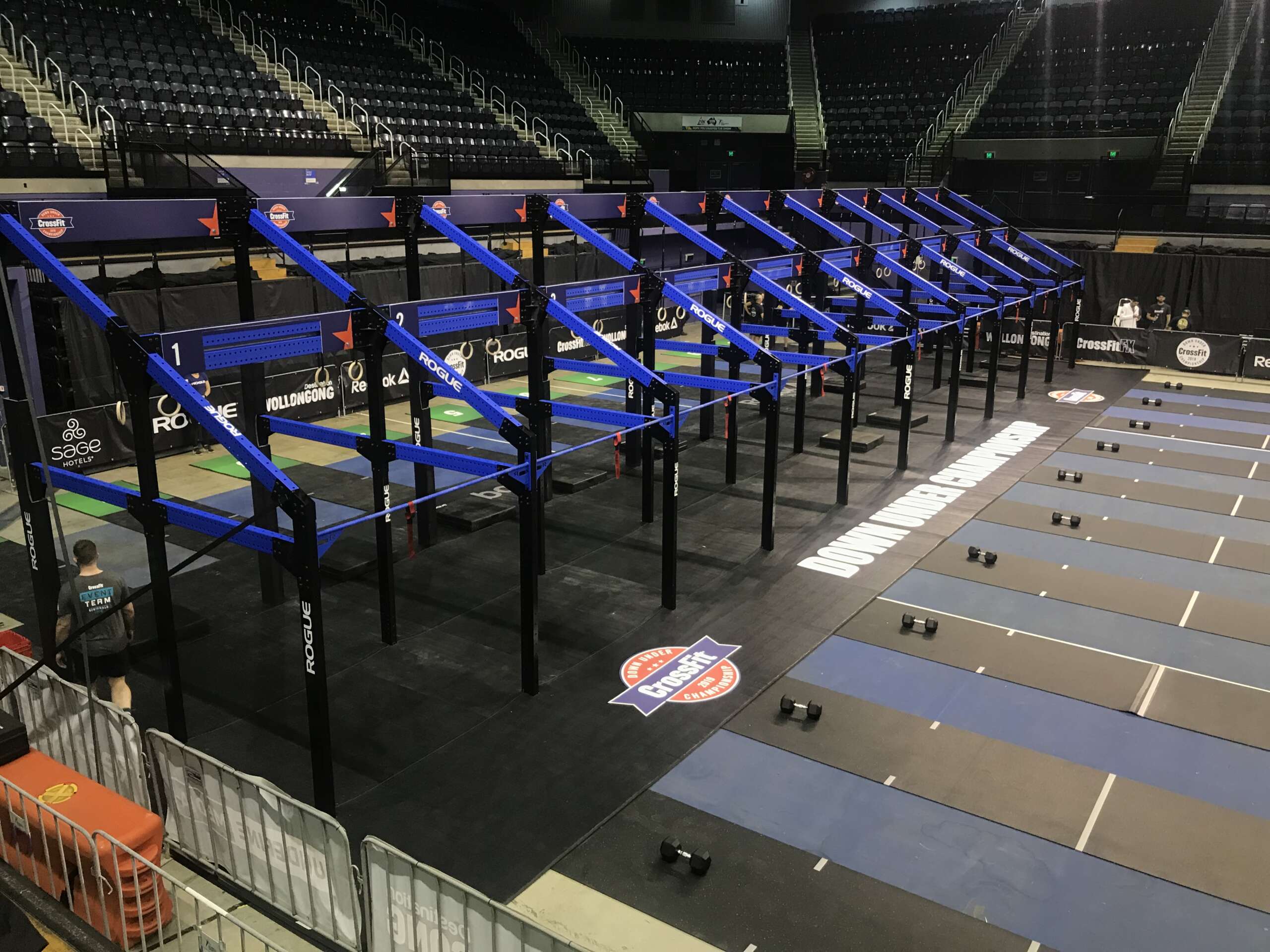 Durable and customizable A-frame lane markers for event spaces