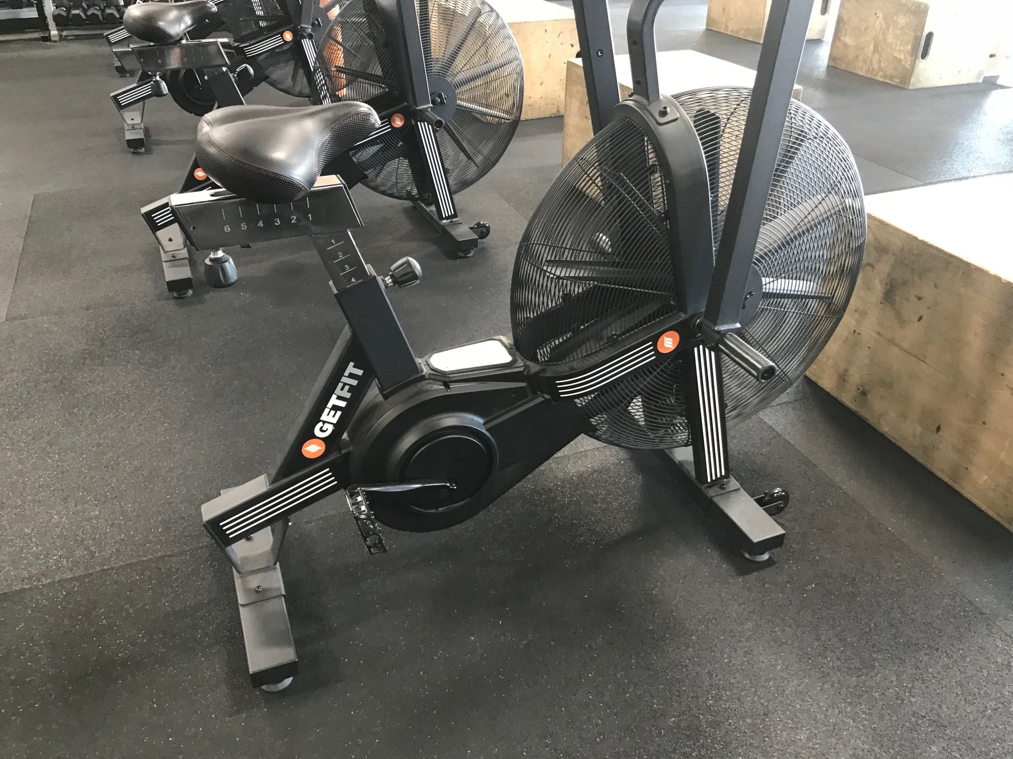 Unique Echo Bike graphics for workout spaces