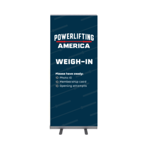 Powerlifting America Weigh-In Retractable Banner