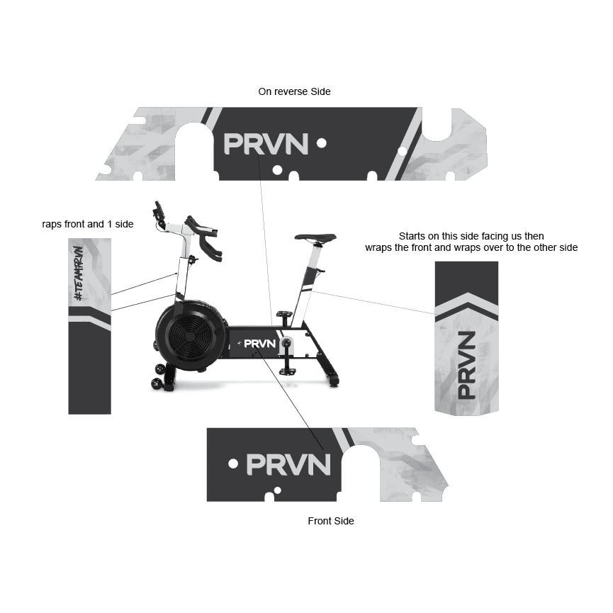 Engaging decals to foster community around Ski Ergs.
