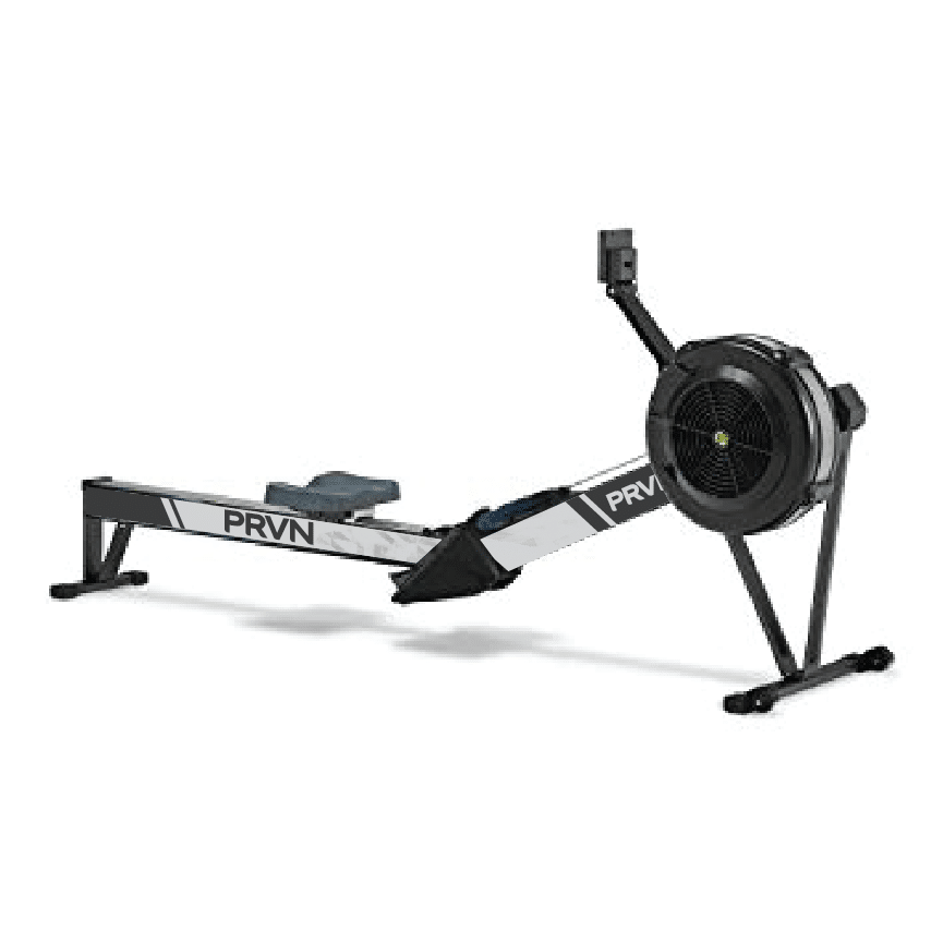 Personalized rower decals enhancing the gym experience.