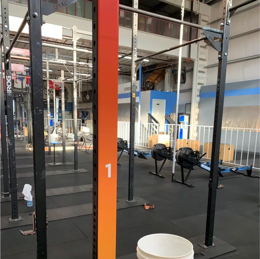 Personalized decals for crossfit event rig stations