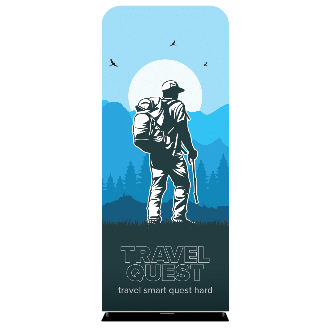 3ft x 7.5ft Straight Tension Fabric Display