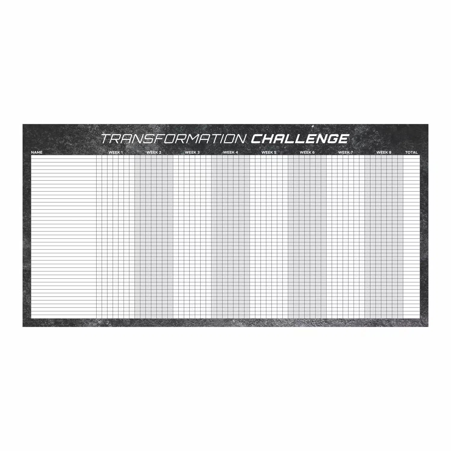 Transformation Challenge Dry Erase Board