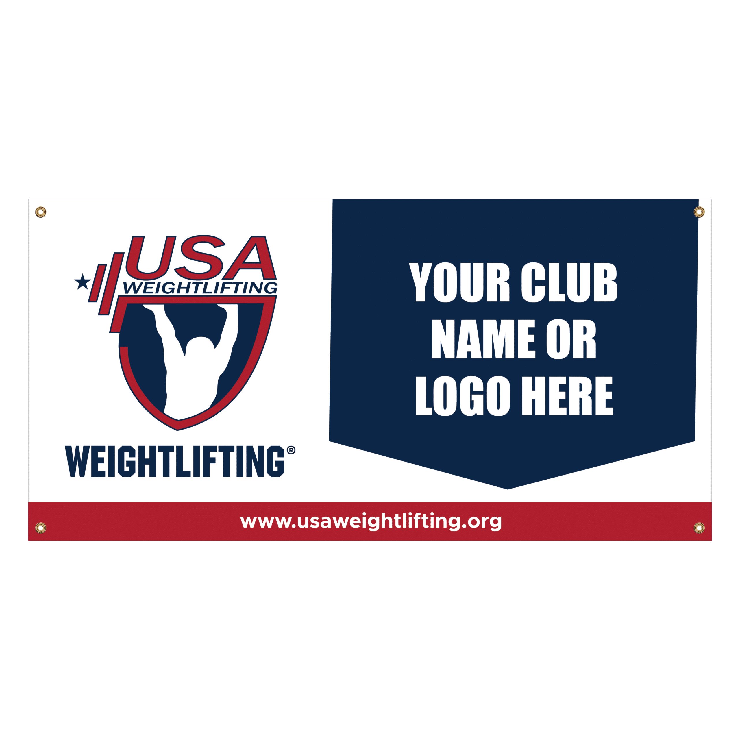 USAW mesh banner designed for durability and easy installation.