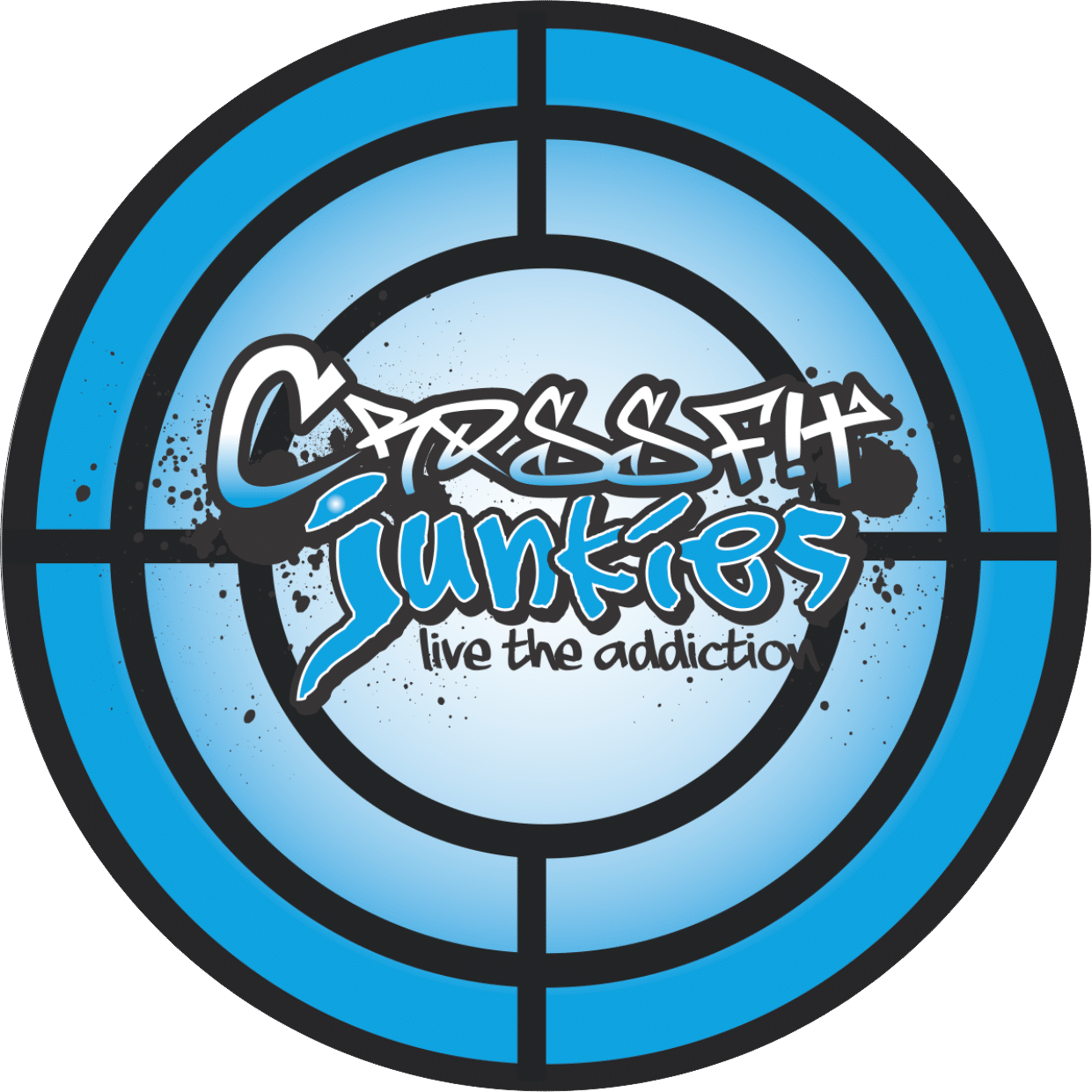 Custom Wall Ball Targets for CrossFit, logo & color options, 12" or 16" diameter.