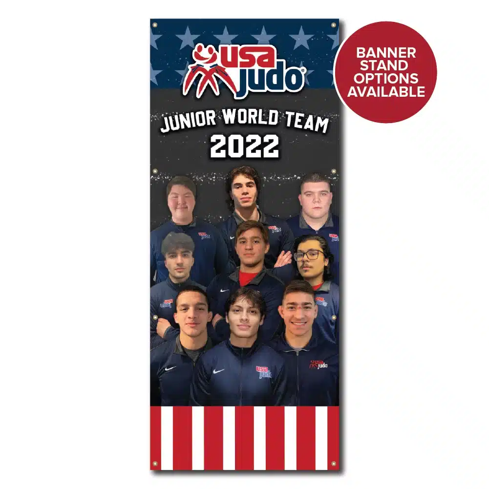 USA Judo Male World Team Banner 2022