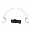 Round arch display for eye-catching brand presence
