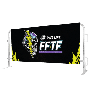 Barricade wrap with safety and directional messaging