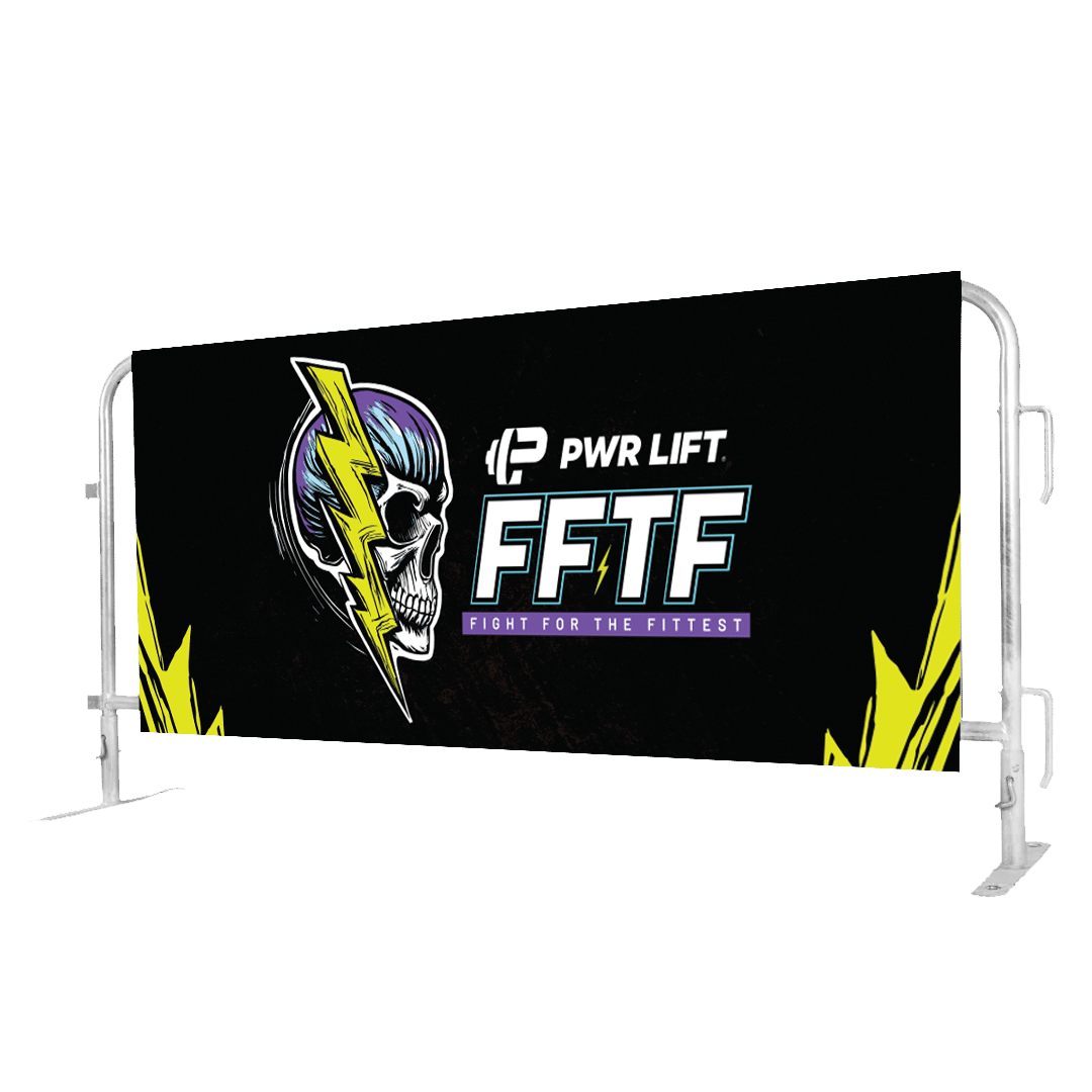 Barricade wrap with safety and directional messaging