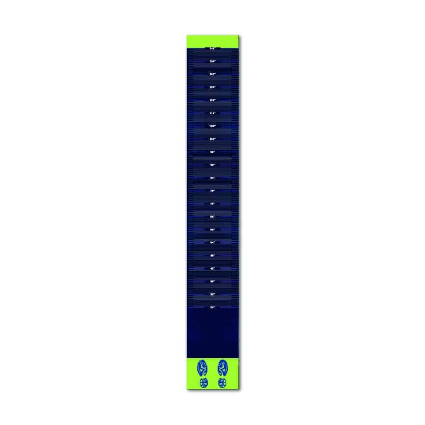 High-quality broad jump floor decal, perfect for training accuracy in gyms