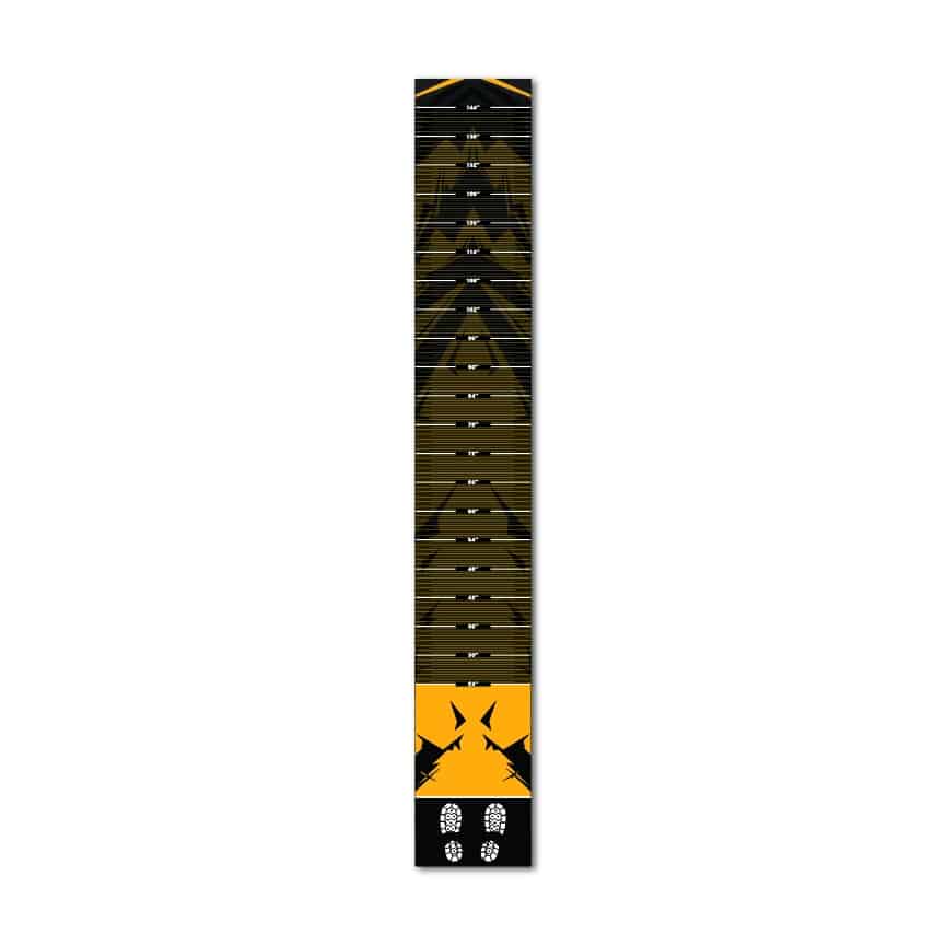 Durable broad jump decal, perfect for gyms and training facilities
