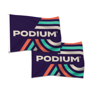Custom-made flag with bold, durable design perfect for outdoor display or indoor decoration