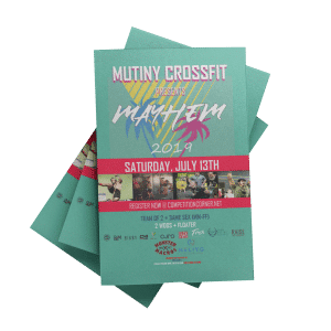 Promotional brochures with accordion folds and high-quality finish