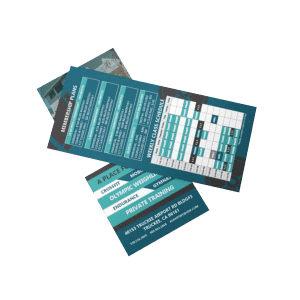 Professional rack cards with 4-panel accordion fold