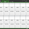 Wall-mounted benchmark tracking board for gyms and training centers