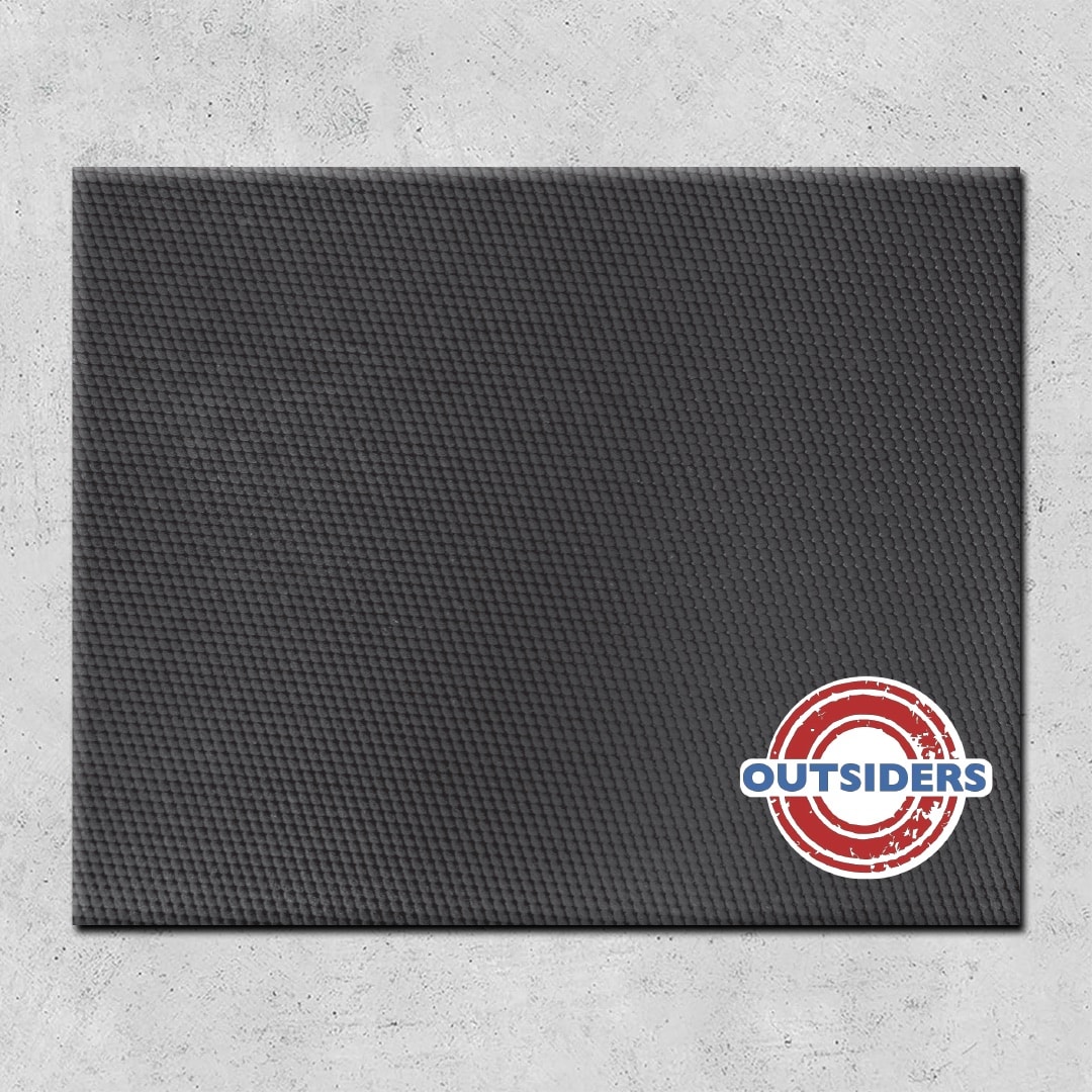 Custom weightlifting platform with gym logo decal for stability