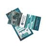 Custom rack cards with accordion fold and UV coating
