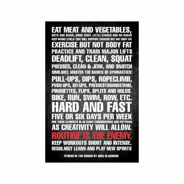 100 Words of Fitness - Style C