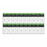 Customizable Hero dry erase whiteboard for gym use