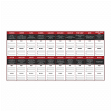 Wall-mounted Hero dry erase board for gym community display