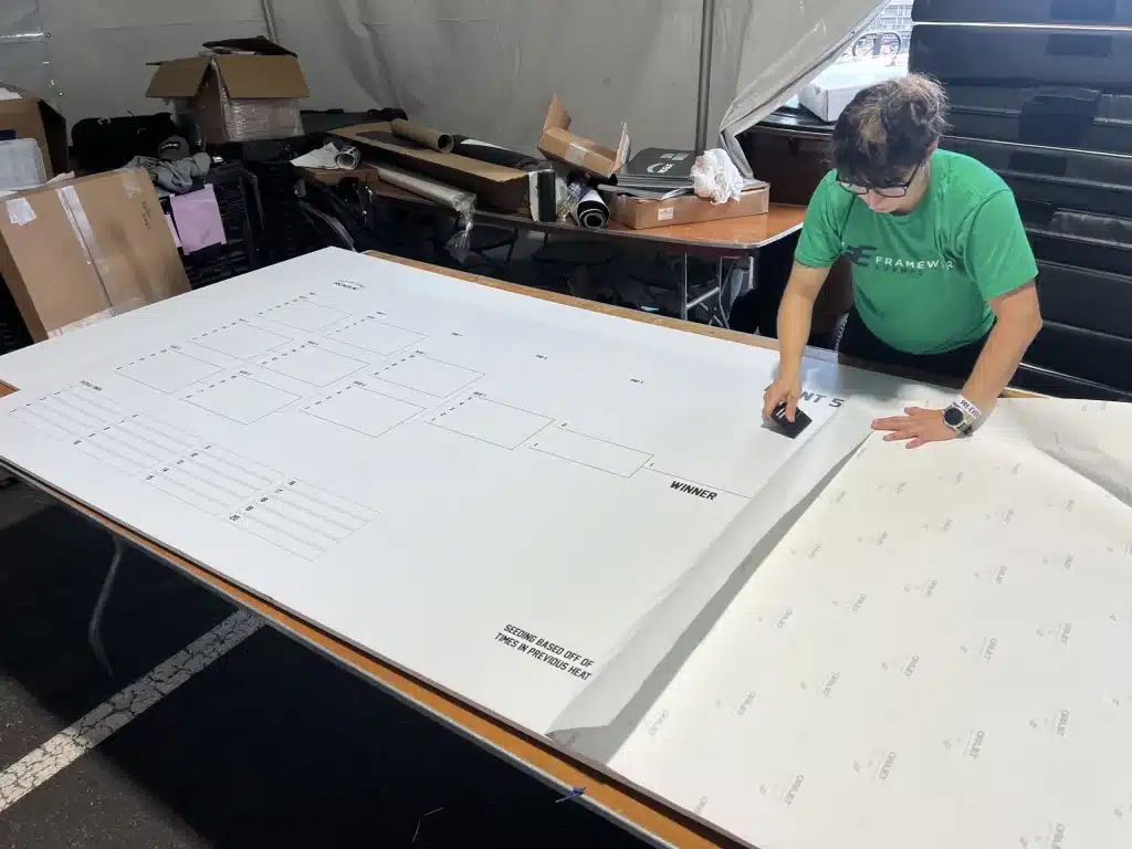 Innovative signage solutions by SignsRX for events.