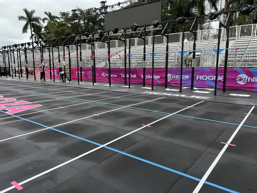 Athletes participating in the Wodapalooza fitness competition