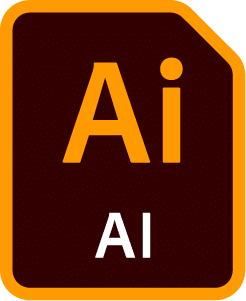 AI (Adobe Illustrator) file format icon