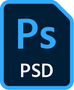 PSD Photoshop file format icon