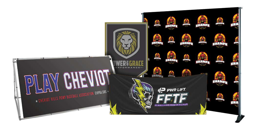 Custom vinyl banner for gym and event promotion