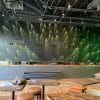 Customizable fabric adhesive for vibrant, seamless wall graphics
