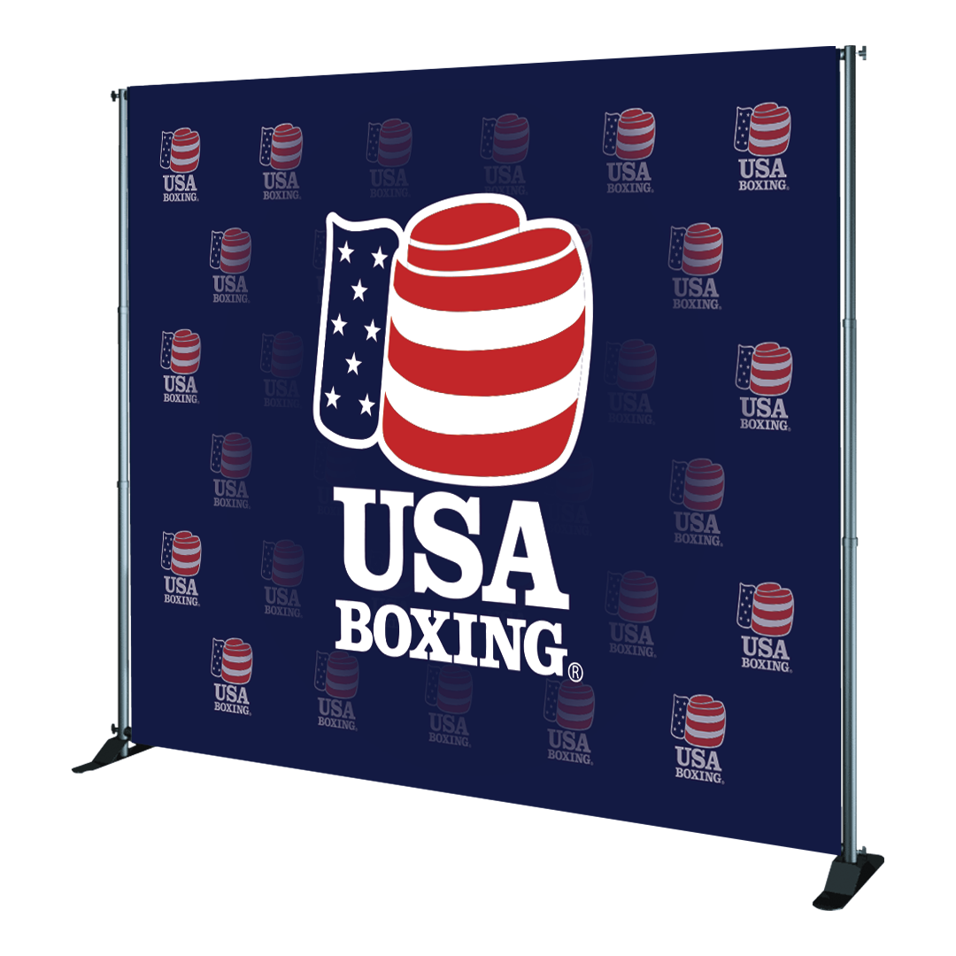 USA Boxing Telescoping Banner Stand